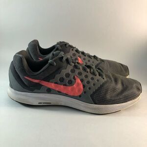 Nike Downshifter 7 womens running shoes lace up sneakers gray white size 10